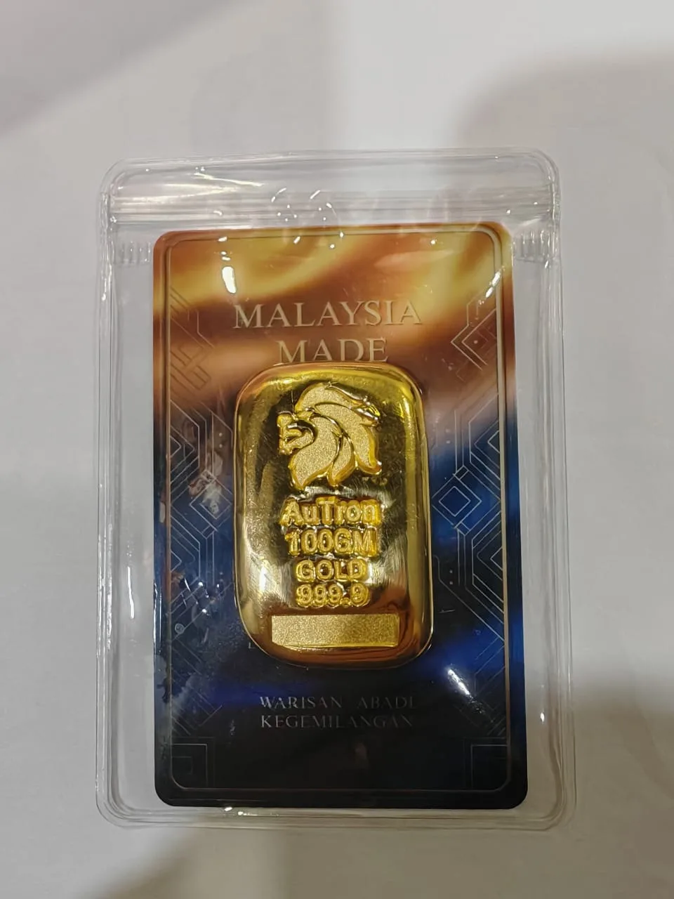 Autron Casting Gold Bar 100g
